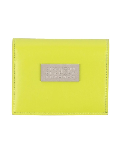 MAISON MARGIELA Wallet Lime green 100% Cow leather
