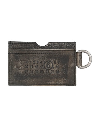 MAISON MARGIELA Small Leather Goods Dark green 100% Cow leather, Brass