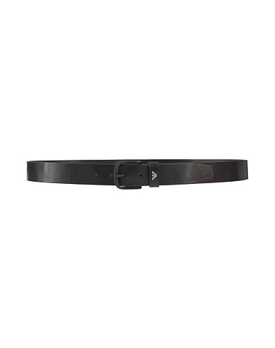 EMPORIO ARMANI Leather belt Black 100% Leather