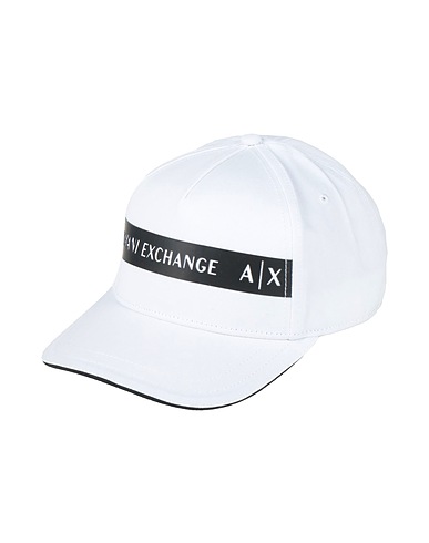 ARMANI EXCHANGE Hat White 100% Cotton