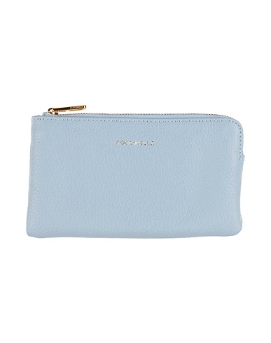 COCCINELLE Small Leather Goods Sky blue Leather