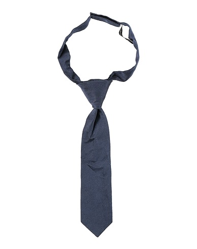 EMPORIO ARMANI Ties and bow ties Navy blue 100% Silk