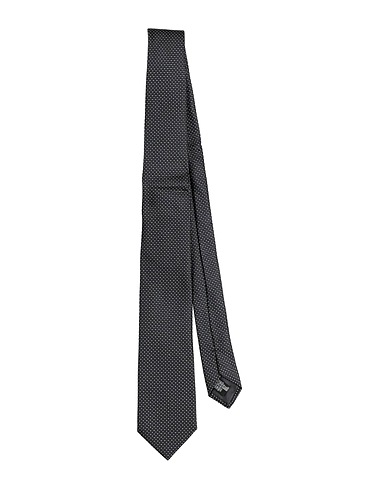 GIORGIO ARMANI Ties and bow ties Charcoal 100% Silk