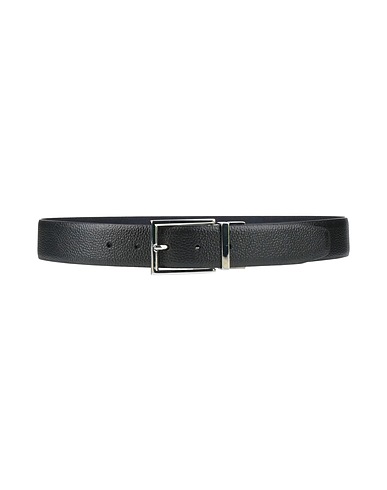 HACKETT Leather belt BLU NOTTE 100% Cow leather