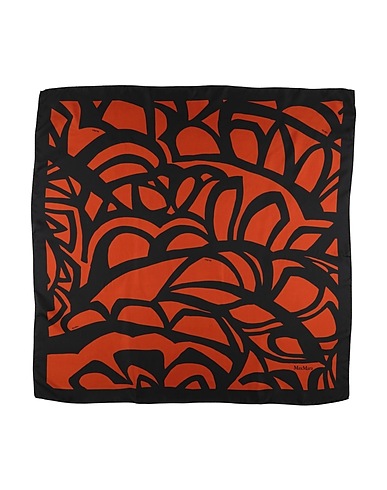 MAX MARA Scarves and foulards Rust 100% Silk