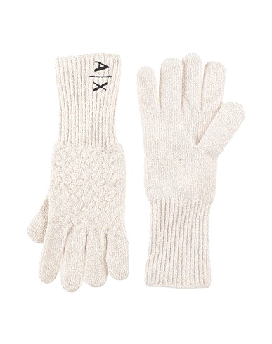 ARMANI EXCHANGE Guanti Beige 30% Poliestere, 30% Viscosa, 23% Lana, 10% Poliammide, 7% Cachemire