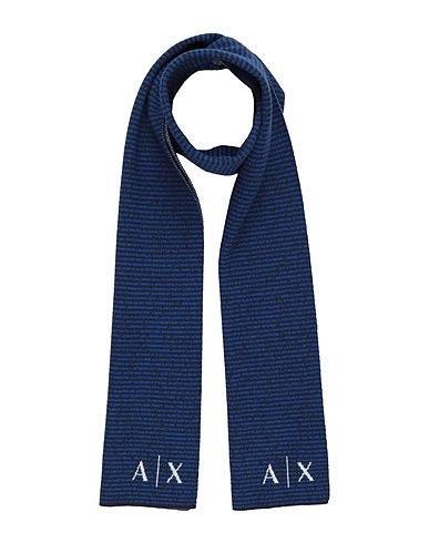ARMANI EXCHANGE Sciarpe e foulard Blu notte 70% Acrilico, 30% Lana