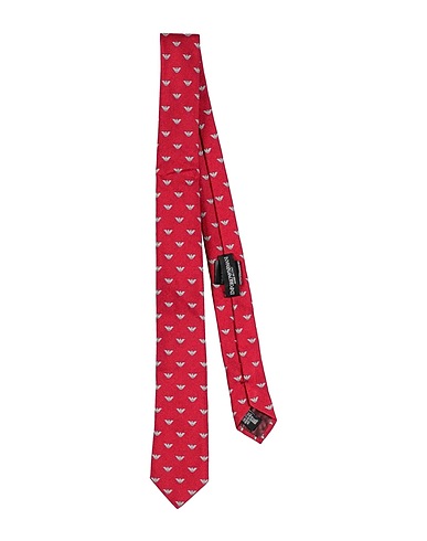 EMPORIO ARMANI Ties and bow ties Red 100% Silk