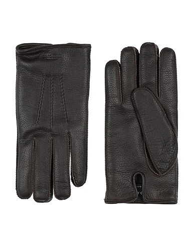 GIORGIO ARMANI Handschuhe Dunkelbraun 100% Hirschleder