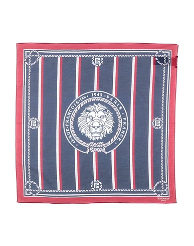 BALMAIN Κασκόλ, εσάρπες και φουλάρια Μπλε 100% Βαμβάκι