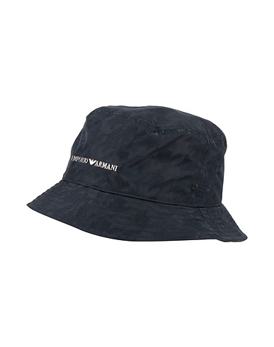 EMPORIO ARMANI Hat Midnight blue 100% Polyester