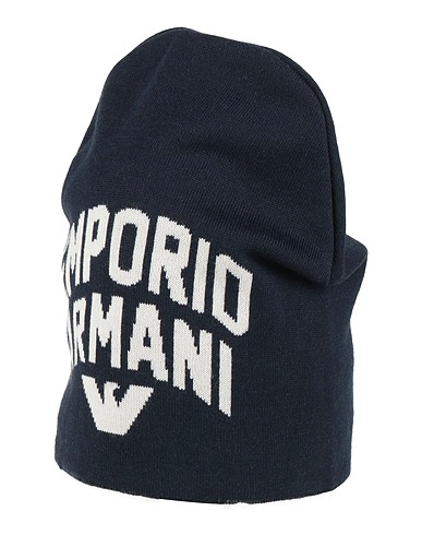 EMPORIO ARMANI Hat Black 50% Virgin Wool, 50% Acrylic