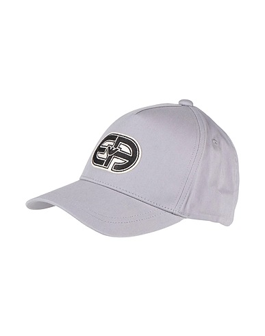 EMPORIO ARMANI Mützen & Hüte Grau 100% Baumwolle