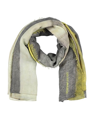 EMPORIO ARMANI Sciarpe e foulard Verde lime 50% Modal, 50% Cotone