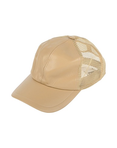 LIVIANA CONTI Hat Beige 100% Polyester, Polyurethane