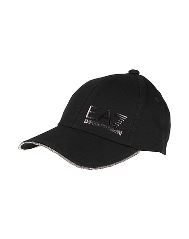 EA7 Hat Black 100% Cotton