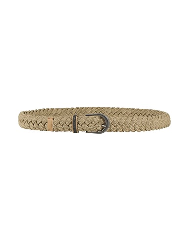 BRUNELLO CUCINELLI Cintura Regular Sabbia 100% Cotone, Pelle