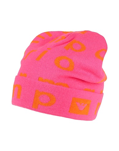 EMPORIO ARMANI Hat Fuchsia 100% Virgin Wool