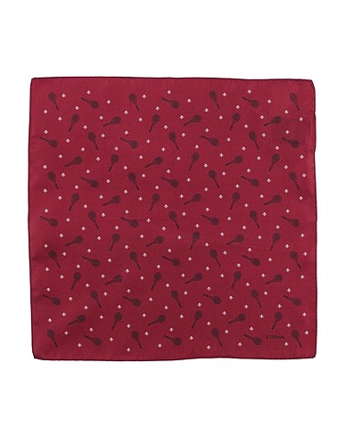 Z ZEGNA Scarves and foulards Burgundy 100% Silk