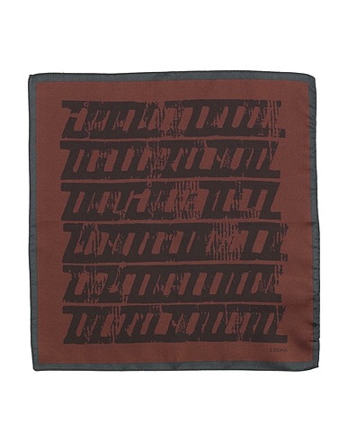 Z ZEGNA Sciarpe e foulard Marrone 100% Seta