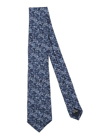 EMPORIO ARMANI Ties and bow ties Navy blue 100% Silk