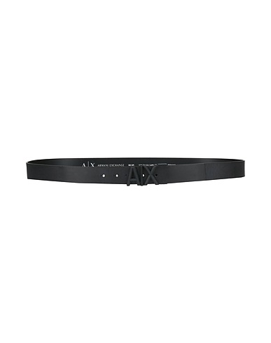 ARMANI EXCHANGE Leather belt Black 100% Regenerated leather