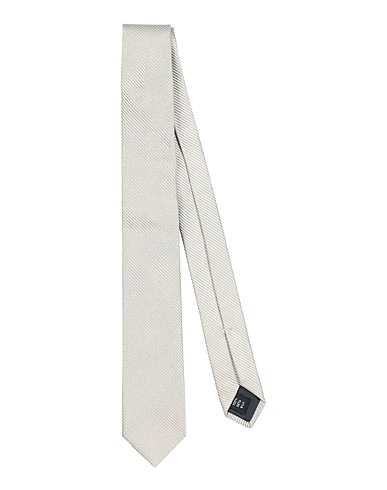 PAOLONI Ties and bow ties Light grey 100% Silk
