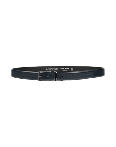EMPORIO ARMANI Leather belt Midnight blue Leather