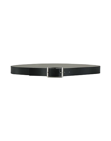 EMPORIO ARMANI Leather belt Black 100% Cow leather, Polyurethane