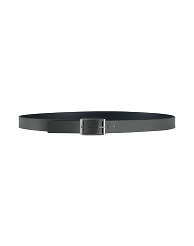 EMPORIO ARMANI Leather belt Midnight blue 100% Cow leather, Polyurethane