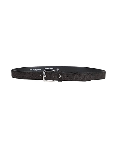 EMPORIO ARMANI Cintura in pelle Nero 100% Pelle di bovino