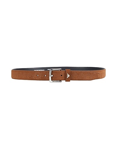 EMPORIO ARMANI Cintura in pelle Marrone 100% Pelle di bovino