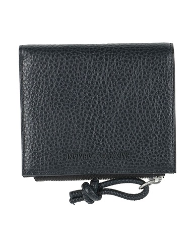 EMPORIO ARMANI Wallet Midnight blue Leather