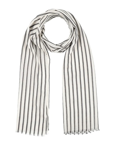 EMPORIO ARMANI Scarves and foulards Grey 40% Polyester, 38% Cotton, 22% Viscose