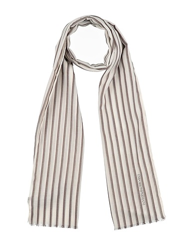 EMPORIO ARMANI Scarves and foulards KHAKI 40% Polyester, 38% Cotton, 22% Viscose