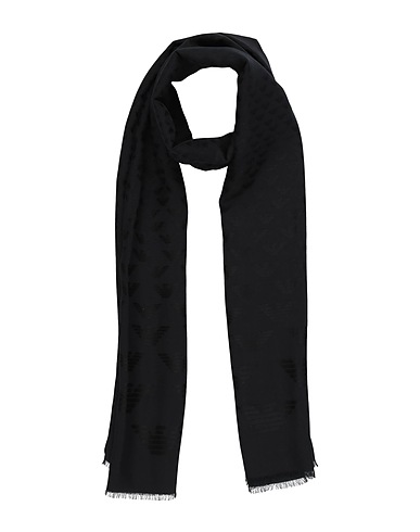 EMPORIO ARMANI Sciarpe e foulard Nero 70% Modal, 25% Viscosa, 5% Seta