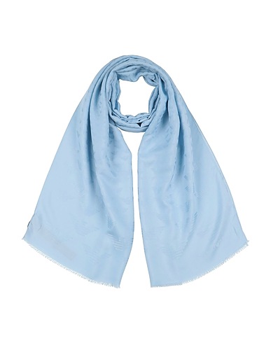 EMPORIO ARMANI Sciarpe e foulard Celeste 70% Modal, 25% Viscosa, 5% Seta