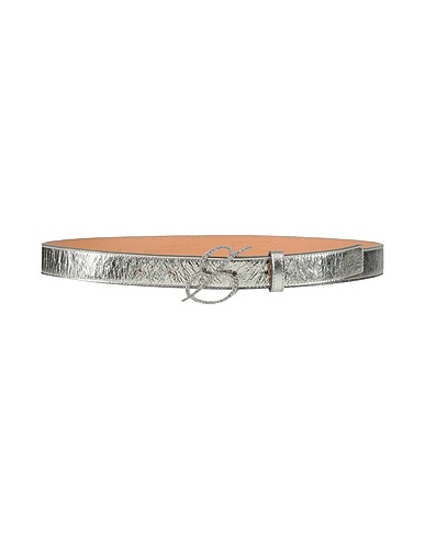 BLUMARINE Regular belt Silver Leather