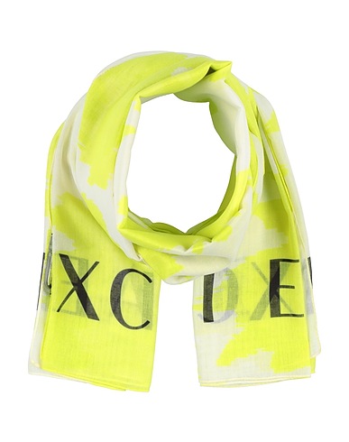 ARMANI EXCHANGE Scarves and foulards Lime green 100% Polyester
