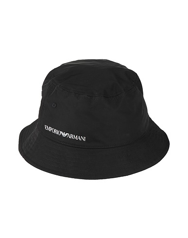 EMPORIO ARMANI Hat Black 76% Polyester, 24% Elastomultiester