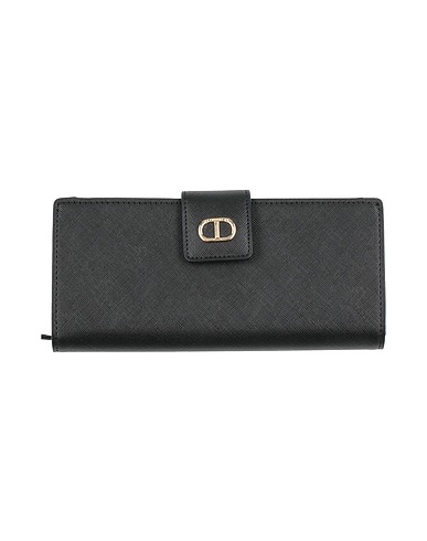 TWINSET Wallet Black 100% Polyurethane
