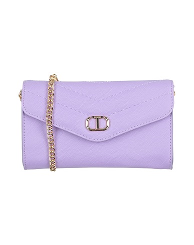 TWINSET Across-body bag Lilac 100% Polyurethane