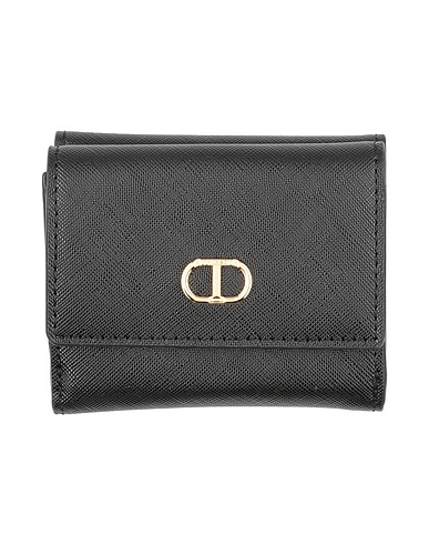 TWINSET Wallet Black Textile fibres