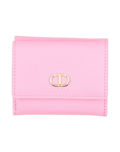 TWINSET Wallet Pink Textile fibres