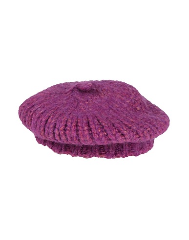 THE NEW SOCIETY Hat Mauve 52% Polyester, 38% Acrylic, 5% Wool, 5% Viscose