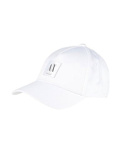 ARMANI EXCHANGE Hat White 100% Cotton