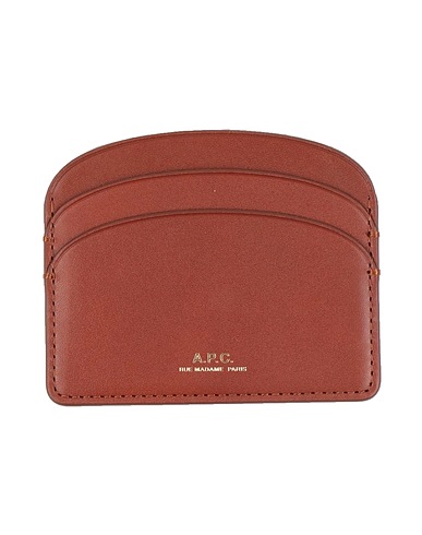 A.P.C. PICCOLA PELLETTERIA Marrone Pelle