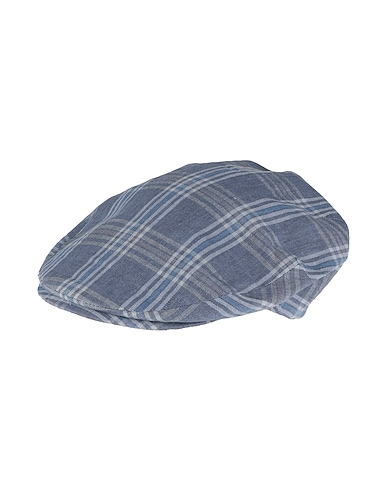 BORSALINO Hat Blue 70% Linen, 30% Cotton