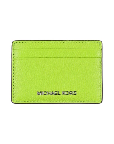 MICHAEL MICHAEL KORS Small Leather Goods Green 100% Cow leather