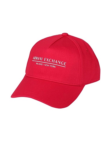 ARMANI EXCHANGE Hat Red 100% Cotton